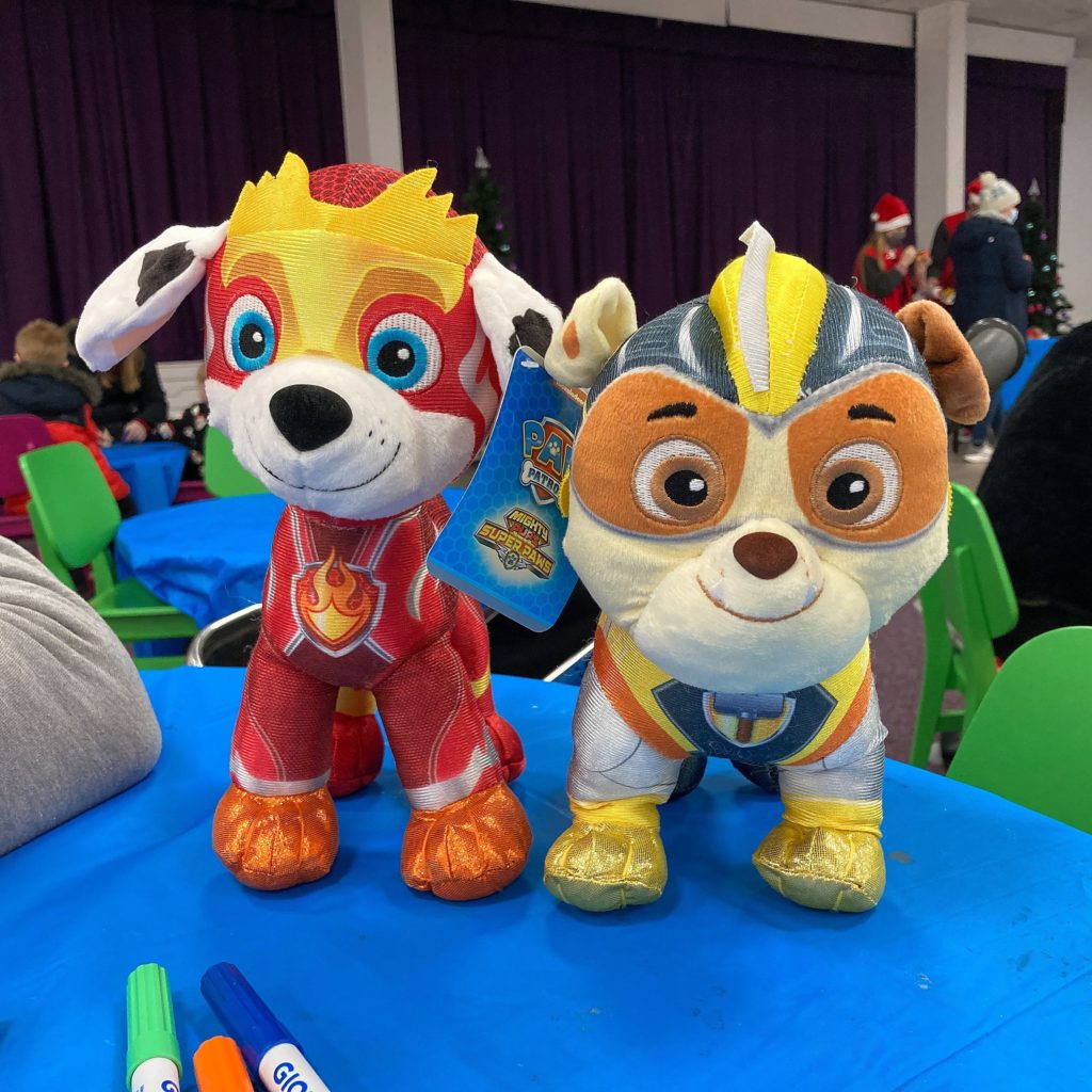 Paw Patrol Mighty Pups Toys that we won on the Butlin's Grabber Machine