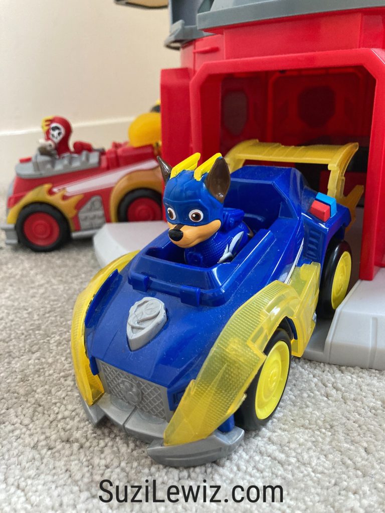 Paw Patrol Mighty Pups Chase Vehicle and Figure