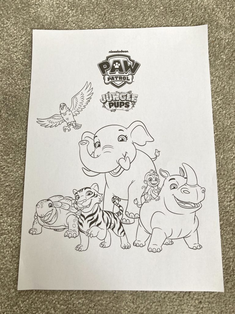 Paw Patrol Jungle Pups - Free Paw Patrol Colouring Sheets