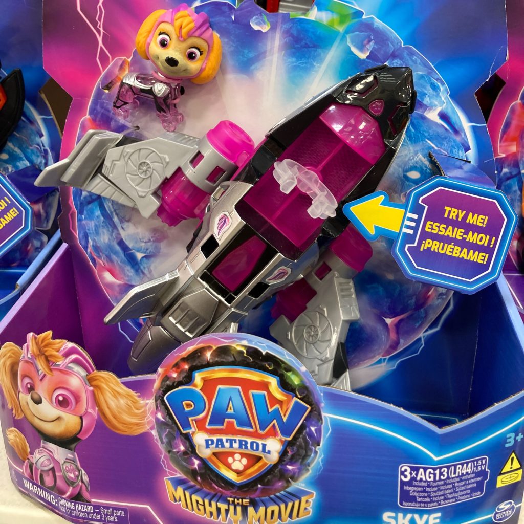 Paw Patrol The Mighty Movie Skye Vehicle with Lights and Sounds and Skye Figure Toy